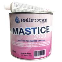 Клей-мастика полиэфирный для камня Mastice 2000 Black Solido 12 черный густой 0,75л Bellinzoni